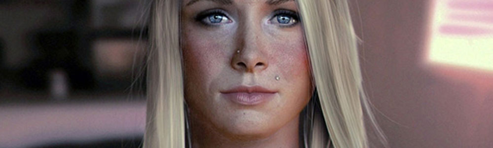Realistische CGI-Frauenportraits