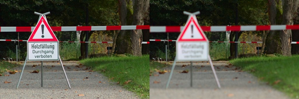 Schärfentiefe oder nicht? Kann man alles hinterher festlegen.