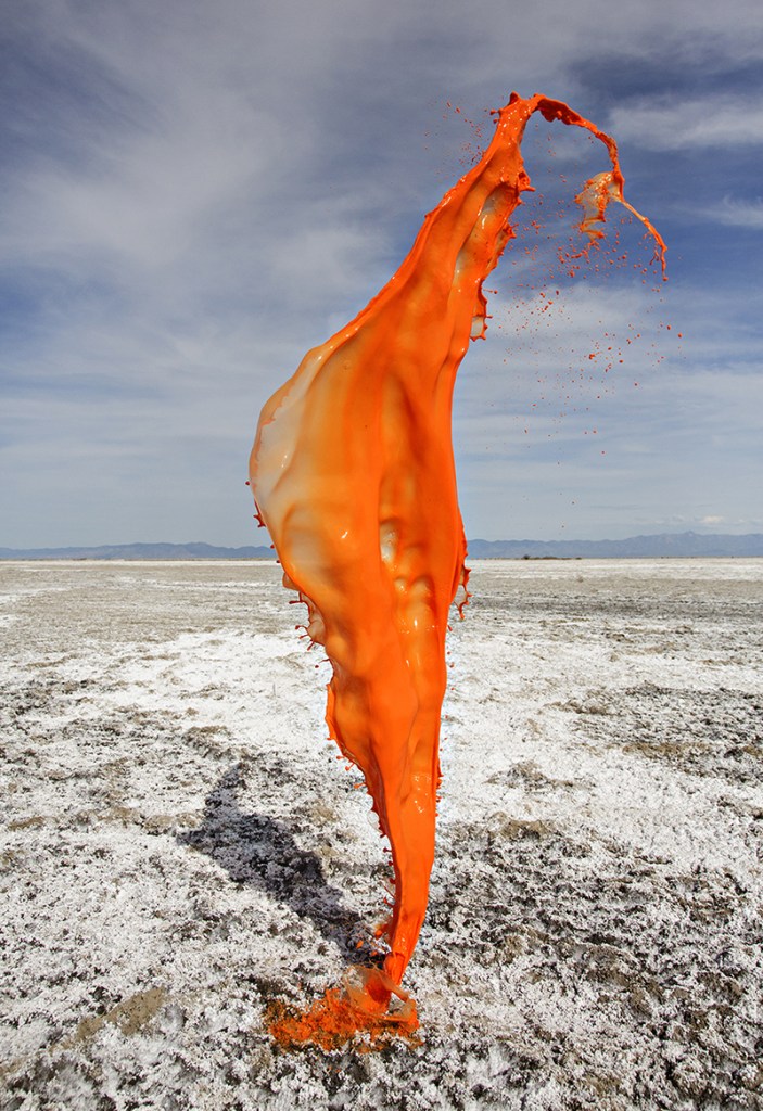 orange salt flat, © Floto+Warner